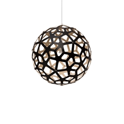 Coral 600 lampa wisząca, bambus/czarny