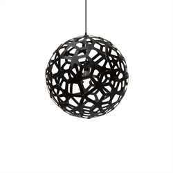 Coral 600 lampa wisząca, czarna