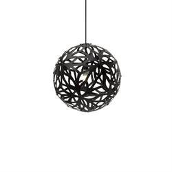 Lampa wisząca Floral 400, czarna