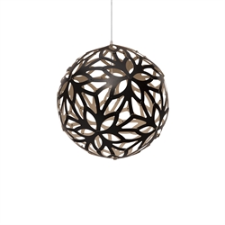 Lampa wisząca Floral 800, bambus/czarny