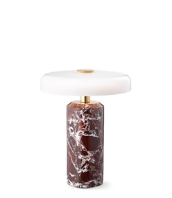 TRIP przenośna lampa bateryjna / stołowa, burgundy/opal