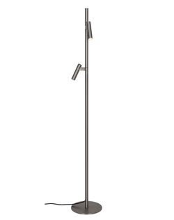 Lampa podłogowa Makoto, satynowy chrom