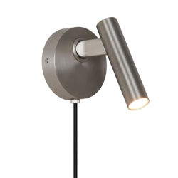 Kinkiet Makoto, satynowy chrom