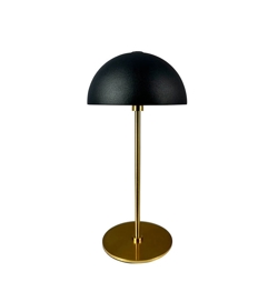 Along LED lampa stołowa / lampa akumulatorowa, czarny/mosiądz