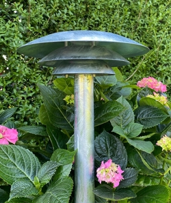 Zewnętrzna lampa ogrodowa DL25, stal ocynkowana