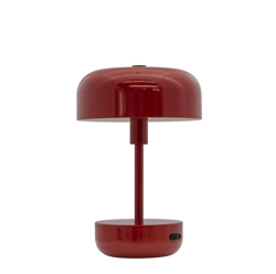 Haipot przenośna lampa stołowa/lampa na baterie, ciemnoczerwona