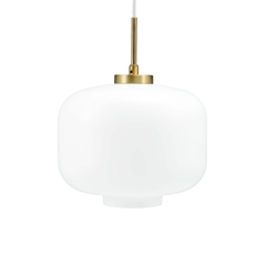 Arp D25 lampa wisząca, opal/mosiądz