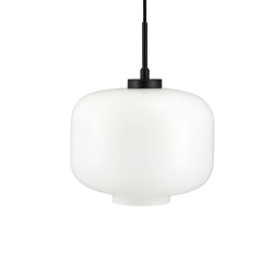 Arp D25 lampa wisząca, opal/czarny