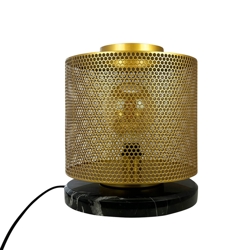 Nantes lampa stołowa, mosiądz/czarny