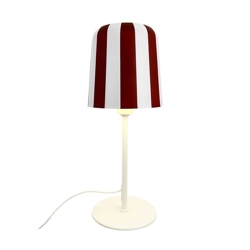 Gry lampa stołowa, czerwono/biała
