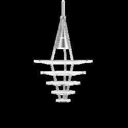 Enigma 545 lampa wisząca, szczotkowane aluminium