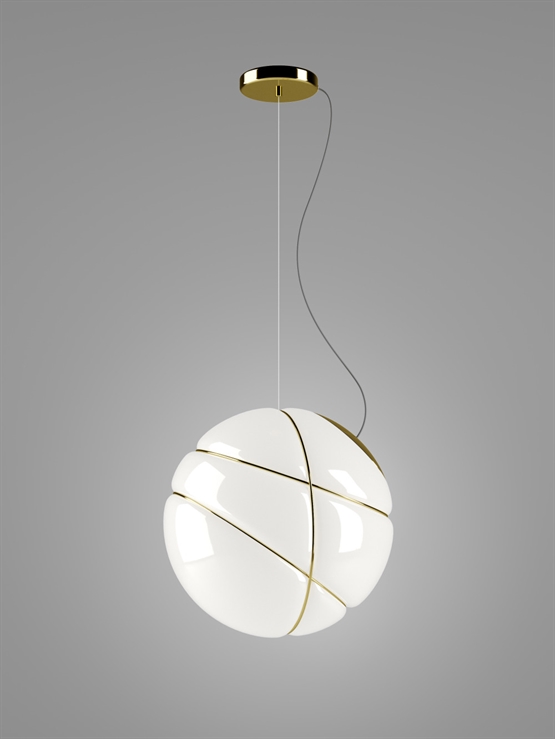 Armilla lampa wisząca, złoty kolor