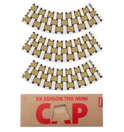 Fatboy® Mini Cappie / klosze do Edison the mini, basket weave gold honey (3 szt.)