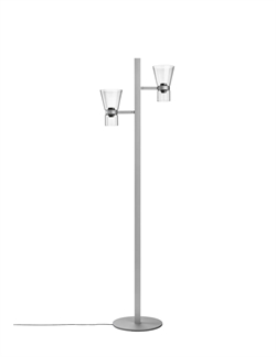 Nocturne F2 Cone lampa podłogowa, srebrna