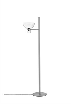 Nocturne F1 Bowl lampa podłogowa, srebrna