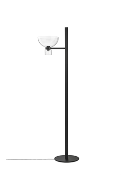 Lampa podłogowa Nocturne F1 Bowl, czarna