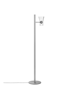Nocturne F1 Cone lampa podłogowa, srebrna