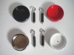 Część zamienna: Rozeta sufitowa z hakiem do Flos - Parentesi, czarna