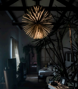 Sun Light of Love lampa wisząca, matowe złoto