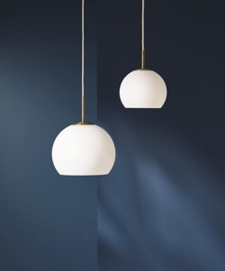 Ball Glass Ø18 i Ø25 lampy wiszące w opalowym białym
