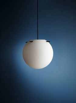 Koi pendel Ø32, opal/czarny