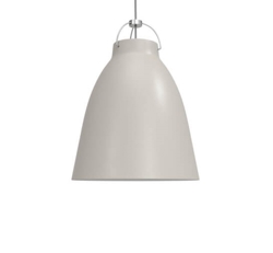 Caravaggio Lampa wisząca matowa ciepła szara P3