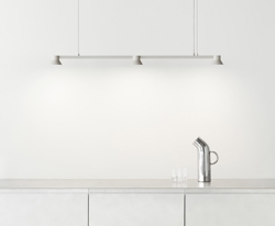 Hat Linear small pendel, ciepły szary