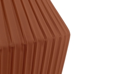 Pleat abażur 75 cm, cinnamon brown