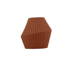 Pleat abażur 50 cm, cinnamon brown