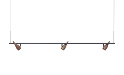 Timber Line 3 lampa wisząca, orzech