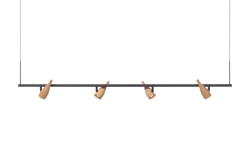 Timber Line 4 lampa wisząca, dąb