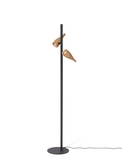 Timber Lounge Double lampa podłogowa, dąb