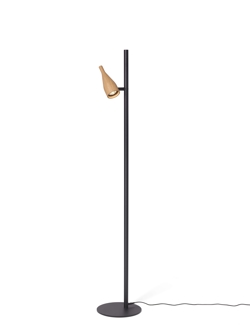 Timber Lounge Single lampa podłogowa, dąb