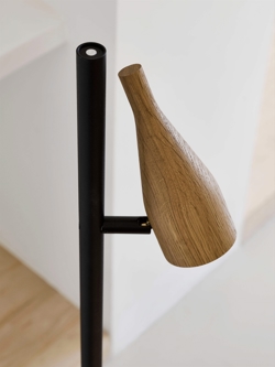 Timber Lounge Single lampa podłogowa, dąb