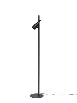 Timber Lounge Single lampa podłogowa, czarny jesion