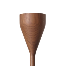 Timber Floor spot i uplight do białej podstawy, orzech