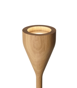 Timber Floor spot i uplight do czarnej podstawy, dąb