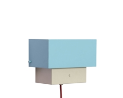 Kinkiet Arte, niebieski/piaskowy