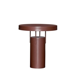 BringMe Portable lampa stołowa / lampa akumulatorowa, metallic bourgogne