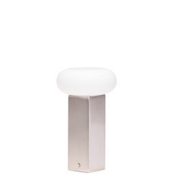 Low Portable lampa bateryjna / lampa stołowa, nikiel