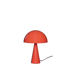 Mush lampa stołowa mini, przezroczysta czerwona