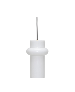 Pilule Up lampa wisząca, błyszcząca biała