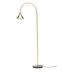 Lampa podłogowa Pipe, mosiądz