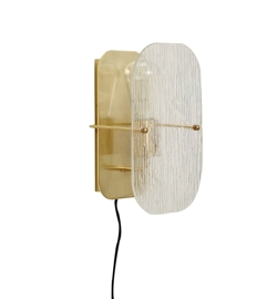 Kinkiet Ruffle, mosiądz