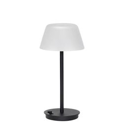 Salon lampa stołowa / lampa na baterie, czarna