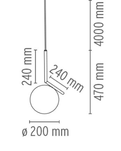 IC Light wisząca, S1 mosiądz