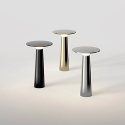 Lix lampa bateryjna w ciemnym chromie, chromie i mosiądzu