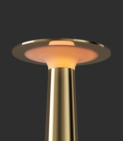 Lix lampa bateryjna / lampa stołowa, mosiądz