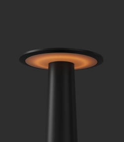 Lix mini lampa bateryjna / lampka stołowa, dark chrom