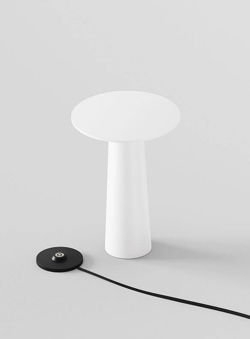 Lix mini lampa bateryjna / lampka stołowa, pearl white